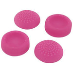 Assecure concave & convex soft silicone thumb grips for Sony PS4. Analogue thumb stick non slip grip caps for Playstation 4 controller, pack of 4 - Pink - 6