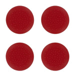 Assecure TPU protective analogue thumb grip stick caps for Sony PS4 controllers [Playstation 4] - 4 pk - red - 3