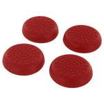 Assecure TPU protective analogue thumb grip stick caps for Sony PS4 controllers [Playstation 4] - 4 pk - red - 2