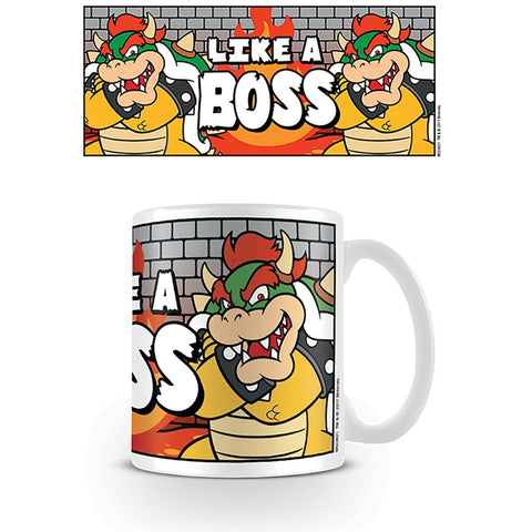 Super Mario Like a Boss Bowser official mug 11oz/315ml white ceramic | Pyramid