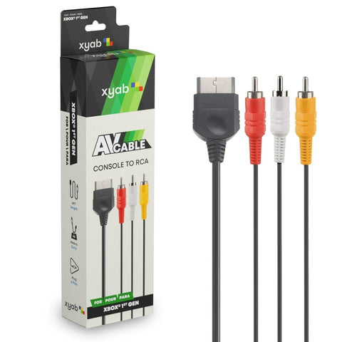 AV composite cable for Microsoft Xbox OG 1st gen RCA audio video lead 1.8m (6ft) | XYAB - 1