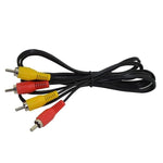 AV composite cable for Nintendo NES audio video RCA lead 1.8m (6ft) | XYAB - 2