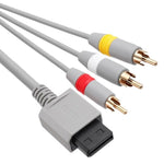 AV composite cable for Nintendo Wii, Wii Mini & Wii U RCA audio video lead 1.8m (6ft) | XYAB - 3