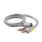 AV composite cable for Nintendo Wii, Wii Mini & Wii U RCA audio video lead 1.8m (6ft) | XYAB - 2