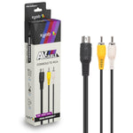 AV composite cable for Sega Genesis 1 (Mega Drive) RCA audio video lead 1.8m (6ft) | XYAB - 1