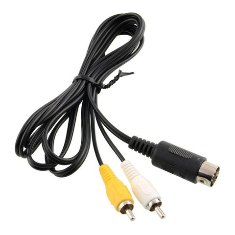 AV composite cable for Sega Genesis 1 (Mega Drive) RCA audio video lead 1.8m (6ft) | XYAB - 2