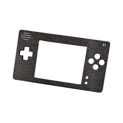 Faceplate for Game Boy Macro console (Nintendo DS Lite mod) 3D printed - Black | Helder game tech