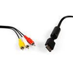 AV composite cable for Sony PS1, PS2 & PS3, PlayStation RCA audio video lead 1.8m (6ft) | XYAB