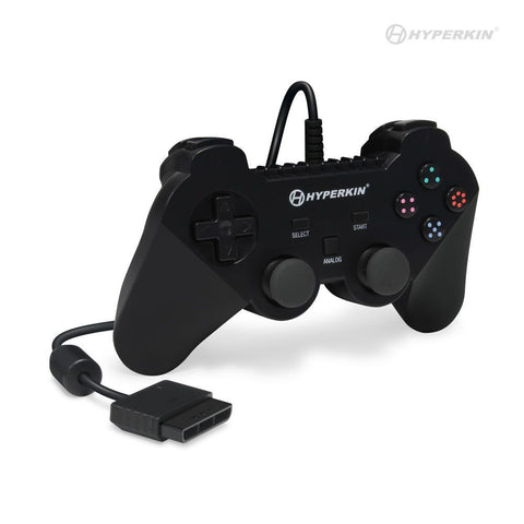 Brave knight premium wired controller for Sony PS2 PlayStation 2 - Black | Hyperkin