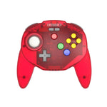 Tribute 64 2.4Ghz wireless N64 mini controller for N64, Switch, PC, Mac and Other USB Devices V2 - Clear red | Retro-Bit