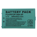 Battery for Nintendo Game Boy Advance SP console 3.7V 850mAh replacement | ZedLabz - 1