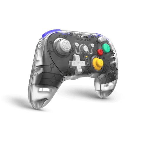 BattlerGC Pro wireless controller for Nintendo GameCube, Wii, Switch & PC, with bluetooth / 2.4G - Crystal | Retro Fighters - 2