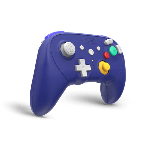 BattlerGC Pro wireless controller for Nintendo GameCube, Wii, Switch & PC, with bluetooth / 2.4G - Purple | Retro Fighters - 2