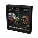 Battletoads: Big bad boot video game (1994) shadow box art officially licensed 9x9 inch (23x23cm) | Pixel Frames - 4