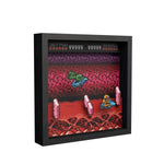 Battletoads turbo tunnel video game (1991) shadow box art officially licensed 9x9 inch (23x23cm) | Pixel Frames - 3