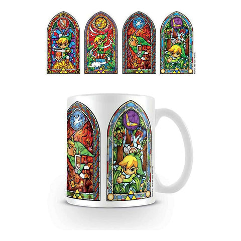 The Legend of Zelda stained glass official mug 11oz/315ml white | Pyramid