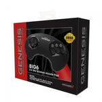 BIG6 wireless controller pad for Sega Mega Drive / Genesis, PC & Mac officially licensed - Black | Retro - Bit - 3