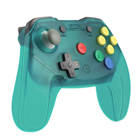 Brawler wireless 2.4G controller gamepad for Nintendo 64 [N64] - Clear blue | Retro Fighters - 2