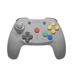 Brawler64 bluetooth wireless controller gamepad NSO edition for Nintendo Switch, Switch Online & PC - Grey | Retro Fighters - 1