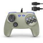 BrawlerGen wired controller gamepad for Sega Genesis / Mega Drive / Master System & Saturn - 10ft Grey | Retro Fighters - 1