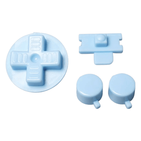 Button set for Nintendo Game Boy DMG - 01 console A B D - Pad Power switch replacement - Light Blue | Funnyplaying - 1