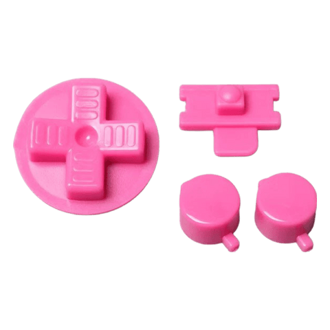 Button set for Nintendo Game Boy DMG - 01 console A B D - Pad Power switch replacement - Pink | Funnyplaying - 1