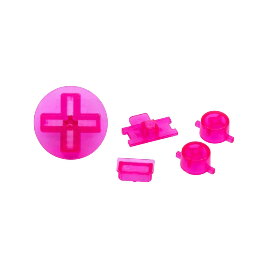 Button set for Nintendo Game Boy DMG - 01 original console - Clear Pink | Retro Modding - 1