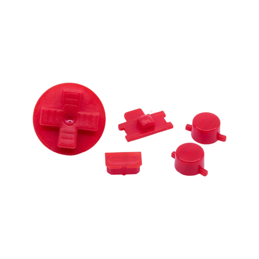 Button set for Nintendo Game Boy DMG - 01 original console - Red | Retro Modding - 1