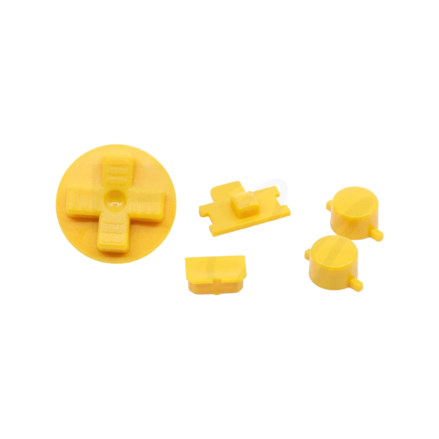 Button set for Nintendo Game Boy DMG - 01 original console - Super Famicom Yellow | Retro Modding - 1