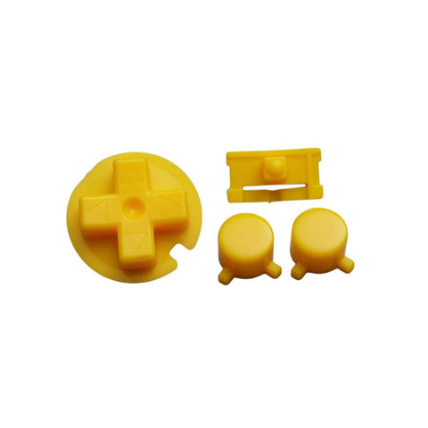 Button set for Nintendo Game Boy Pocket replacement A B D - Pad power switch GBP MGB - Yellow | Funnyplaying - 1