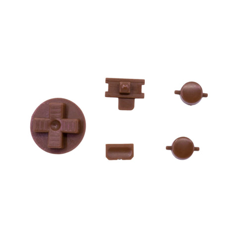 Button Set For Original Game Boy DMG 01 - Chocolate Brown | Retro Modding - 1