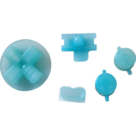 Button Set For Original Game Boy DMG 01 - Color Changing - Turquoise To Clear | Retro Modding - 1