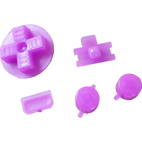 Button Set For Original Game Boy DMG 01 - Hyperwave (Purple To Pink) | Retro Modding - 1