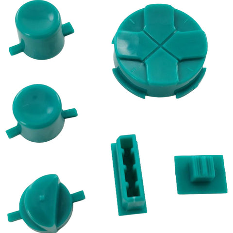 Button Set For Sega Game Gear - Teal & Orange Pivot Ball | Retro Modding - 1