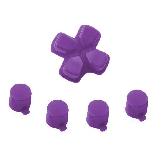 Button set for Sony PS4 controllers d - pad & action replacement - purple | ZedLabz - 1