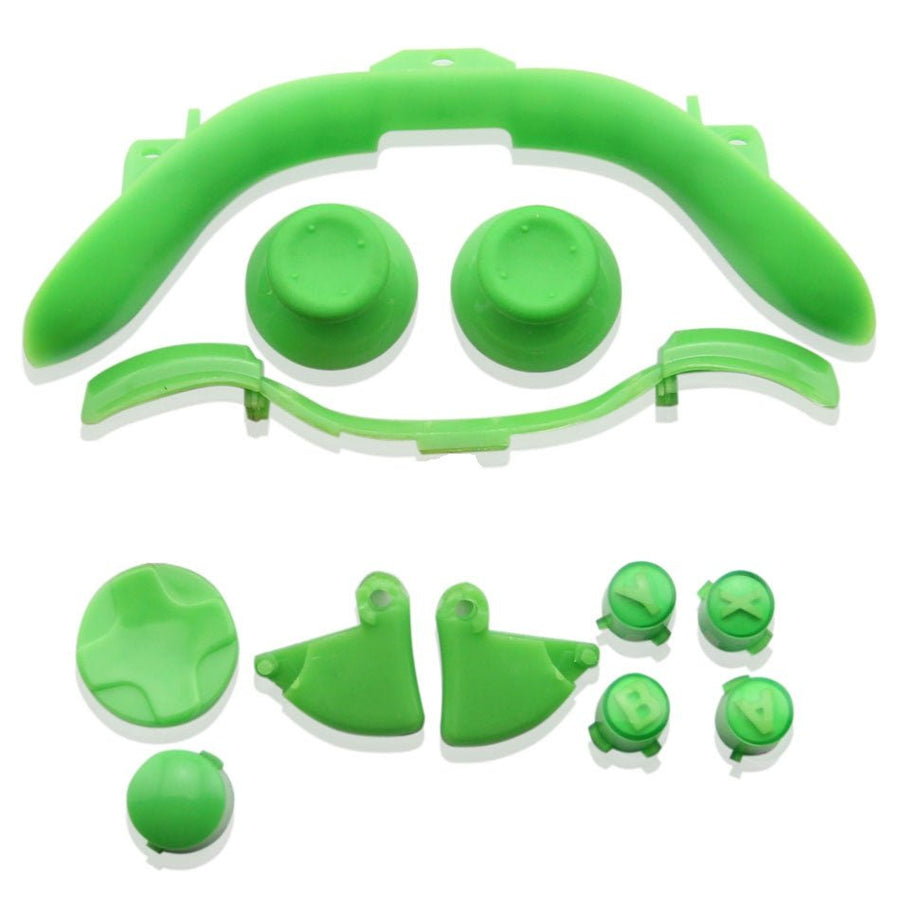 Button set for Xbox 360 Controller Microsoft full replacement - green | ZedLabz - 1