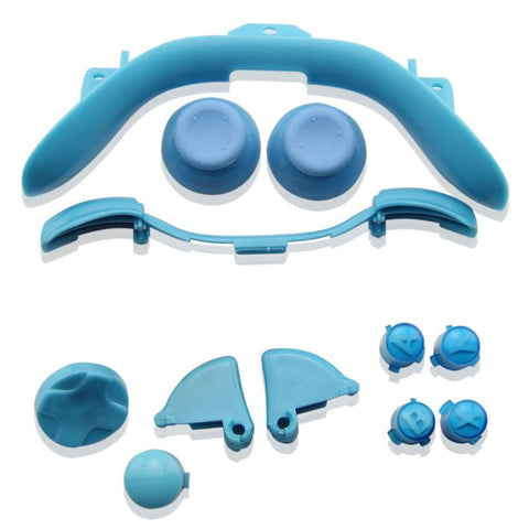 Button set for Xbox 360 Controller Microsoft full replacement - light blue | ZedLabz - 1