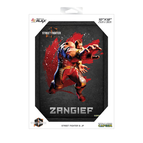 Street Fighter 6 Zangief Plax lenticular frame 3D wall art officially licensed 10"x12" inch (23x30cm) | Pixel Frames