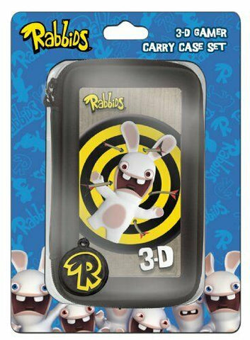 Carry case set for Nintendo 3DS & DSi consoles 3D protective travel set Raving Rabbids | OPEN BOX - 1