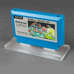 Cartridge display stand for Nintendo Famicom cart - Crystal Clear | Rose Colored Gaming - 1