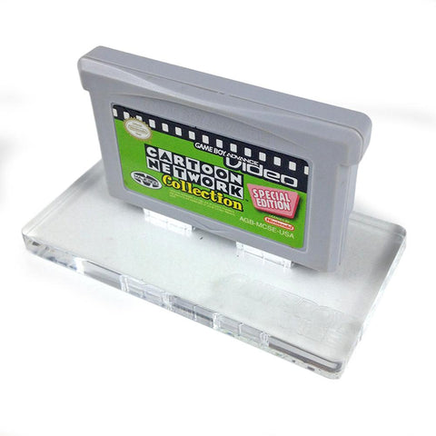 Cartridge display stand for Nintendo Game Boy Advance arylic - Frosted Clear | Rose Colored Gaming - ZedLabz800817