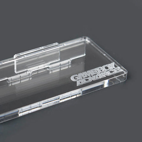 Cartridge display stand for Nintendo Game Boy Advance console - Crystal Clear | Rose Colored Gaming - 2