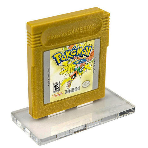 Cartridge display stand for Nintendo Game Boy Color cart acrylic - Crystal Clear | Rose Colored Gaming - ZedLabz800812