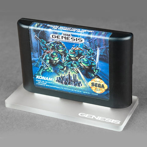 Cartridge display stand for Sega Genesis cart - Crystal Black | Rose Colored Gaming - 1