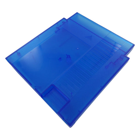 Cartridge shell for NES Nintendo compatible game case replacement - Clear Blue | ZedLabz - 1