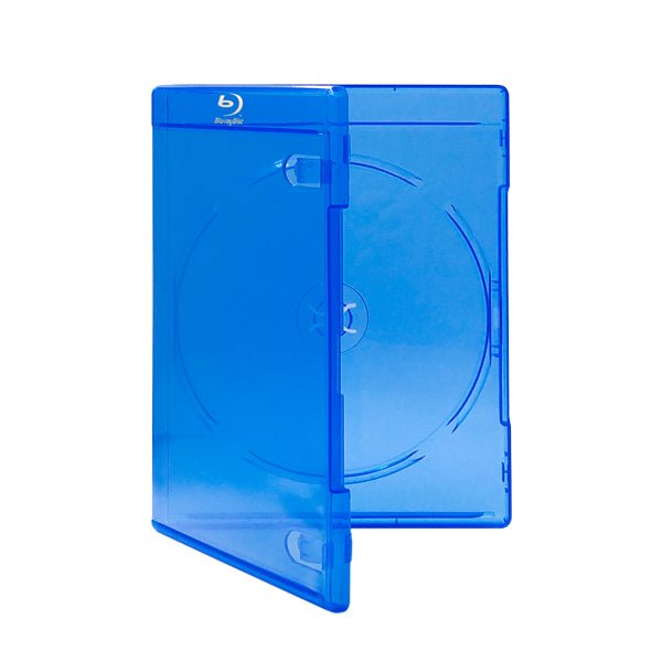 Case Blu ray retail case for 1 disc 15mm spine replacement - 2 pack blue | ZedLabz - 1