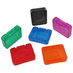 Cases for SD SDHC & Micro SD memory cards tough plastic storage holder covers - 12 pack multi colour | ZedLabz - 3