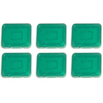 Cases for SD SDHC & Micro SD memory cards tough plastic storage holder covers - 6 pack Green | ZedLabz - 4