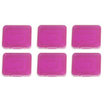 Cases for SD SDHC & Micro SD memory cards tough plastic storage holder covers - 6 pack Purple | ZedLabz - 2