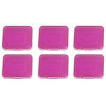 Cases for SD SDHC & Micro SD memory cards tough plastic storage holder covers - 6 pack Purple | ZedLabz - 3